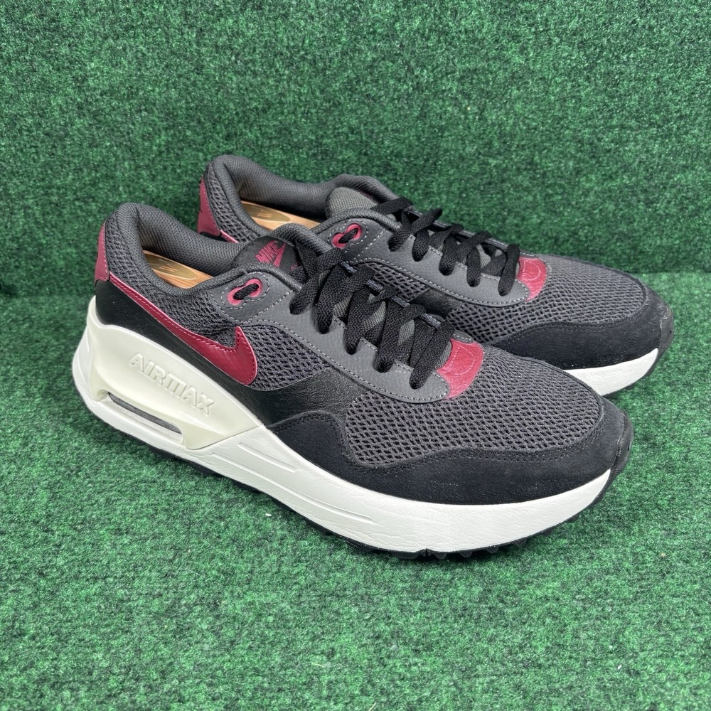 NIKE AIR MAX SYSTEM Blk Red White MEN'S CASUAL SHOES SNEAKER DM9537-003 SZ 11.5